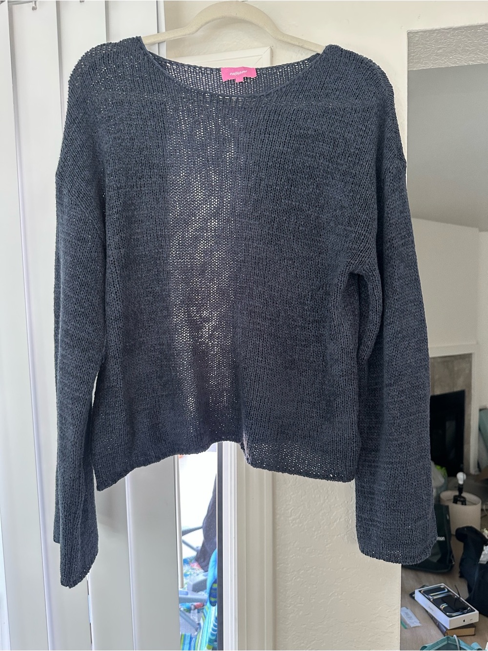 Women’s Lightweight Knit Sweater - Smokey Blue